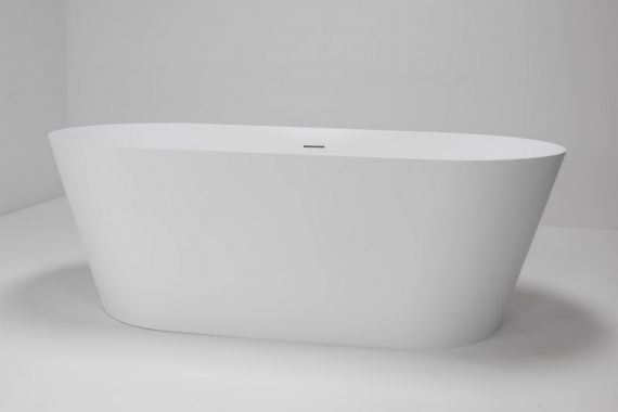 Ванна из искусственного камня ABBER Stein AS9605 белая матовая