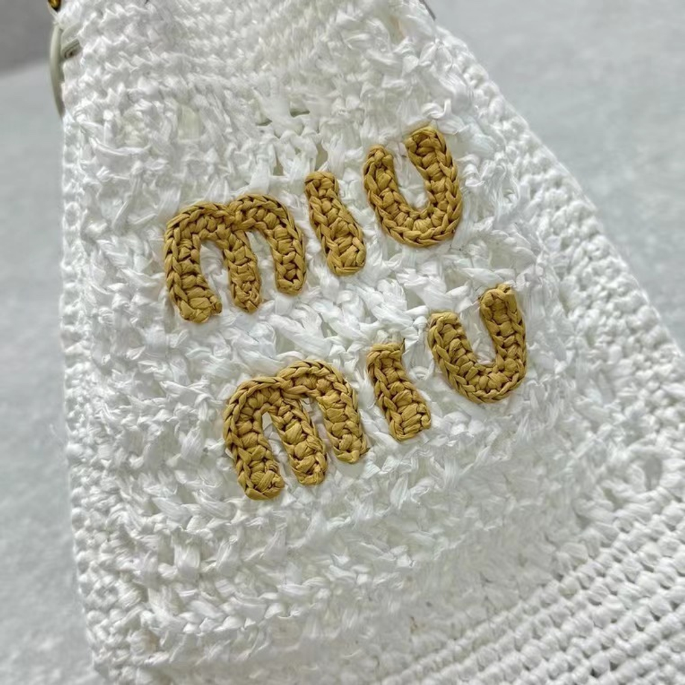 Miu Miu Woven Fabric Mini Bag