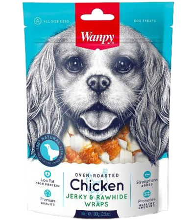 Wanpy Dog Лакомство для собак «мясные шашлычки на жевательной шпажке» 100гр.