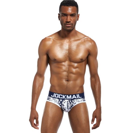 Мужские трусы брифы темно-синие JOCKMAIL JM2054-16