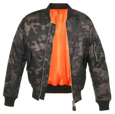 Brandit MA1 CAMO JACKET darkcamo