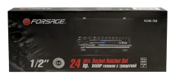 Набор инструментов 24пр 1/2''(6гр.)(10-32мм) Forsage F-4246-5M