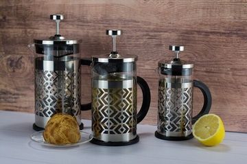 Френч-пресс 1000 мл. Kamille KM 0774XL нержавеющая сталь, стекло, бакелит