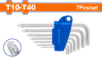 Набор шестигранников TORX 7 шт (12/96) WADFOW WHK3671