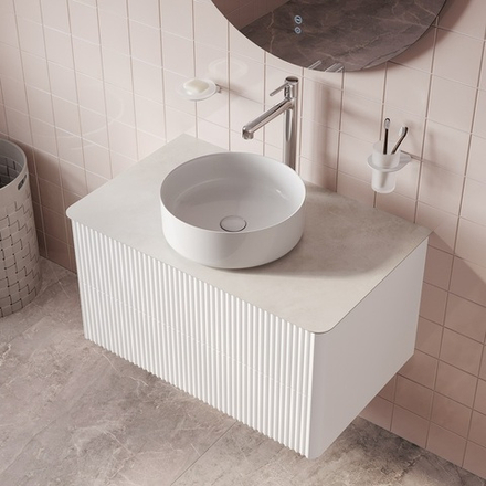 Столешница IDDIS Optima Home, керамогранит, 80 см, cветло-серый бетон, OPH80W0i89