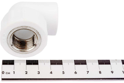 Колено комбинированный PPR внутр. р. 20х 1/2, белый, РТП (10790)