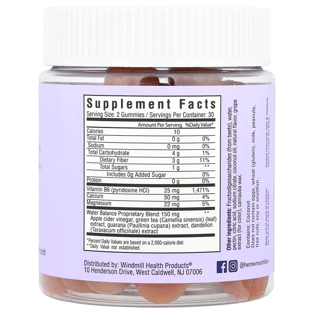 Her Own, Debloat жевательные таблетки для похудения, цитрусовый пунш, 60 жевательных таблеток