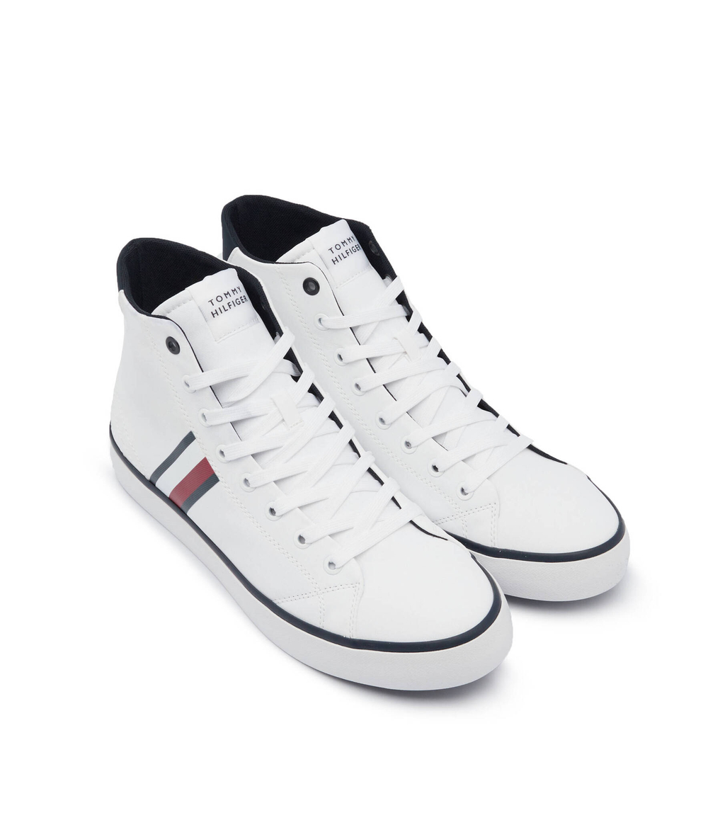 Кроссовки TH HI VULC STRIPES MESH Tommy Hilfiger - белый(FM0FM04948)