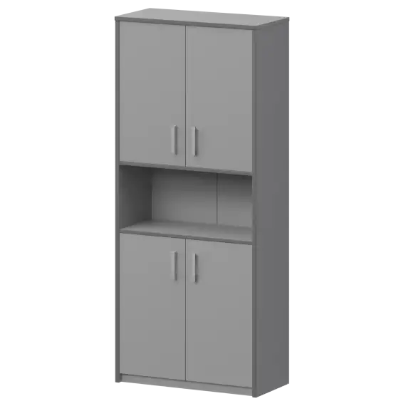 Шкаф с нишей А-312 Серый 770x370x2000 Арго