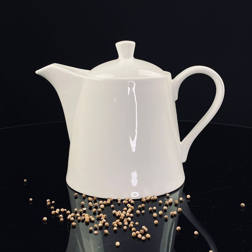 Lenardi 118-066 Чайник заварочный 1,2л BIANCO в под.уп.(х8)Фарфор
