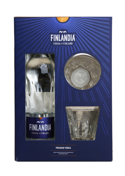 Водка Finlandia 40% 0,7л подарочная упаковка