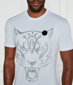 Футболка Lamina Tiger Plein Sport - белый(MTK8009 STE001N)