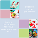 Краска акриловая DELI "Finenolo" художественная, глянцевая, 75 мл., черная, туба