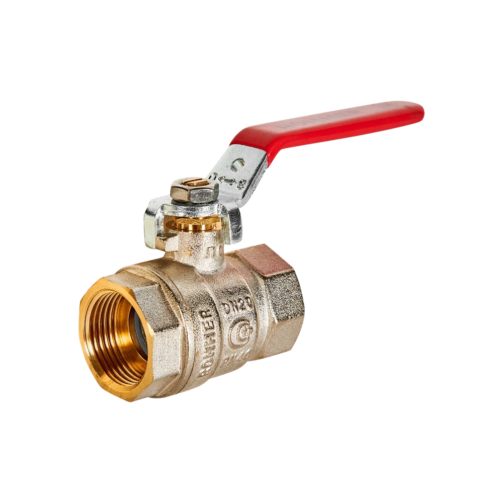 Кран шаровой полнопроходной ROMMER - 3/4" (ВР/ВР, PN40, ручка-рычаг)