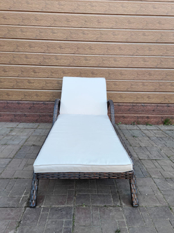 Шезлонг из искусственного ротанга Империал цвет Шоколад