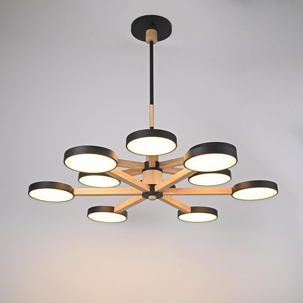 Люстра на штанге Imperiumloft TURNA Black TURNA-DBL01