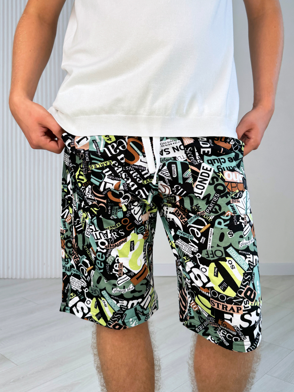 Шорты для мальчика подростковые "Буквы"