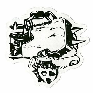 Наклейка Кулак рокера (197)