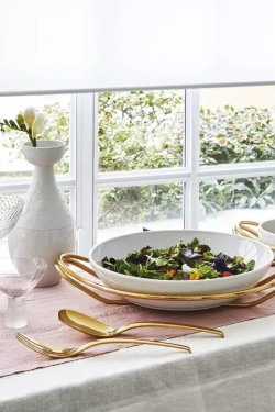 Sambonet - Салатный набор Living PVD 30см Золотой / артикул   52750G44  / GTIN 8014808090066