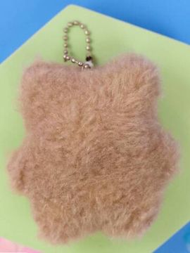 Мягкий брелок Пищащий мишка коричневый