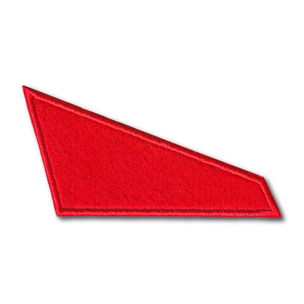 Эмблема ( Уголок Флажок ) На Пилотку ( Берет ) Красная Вышитая