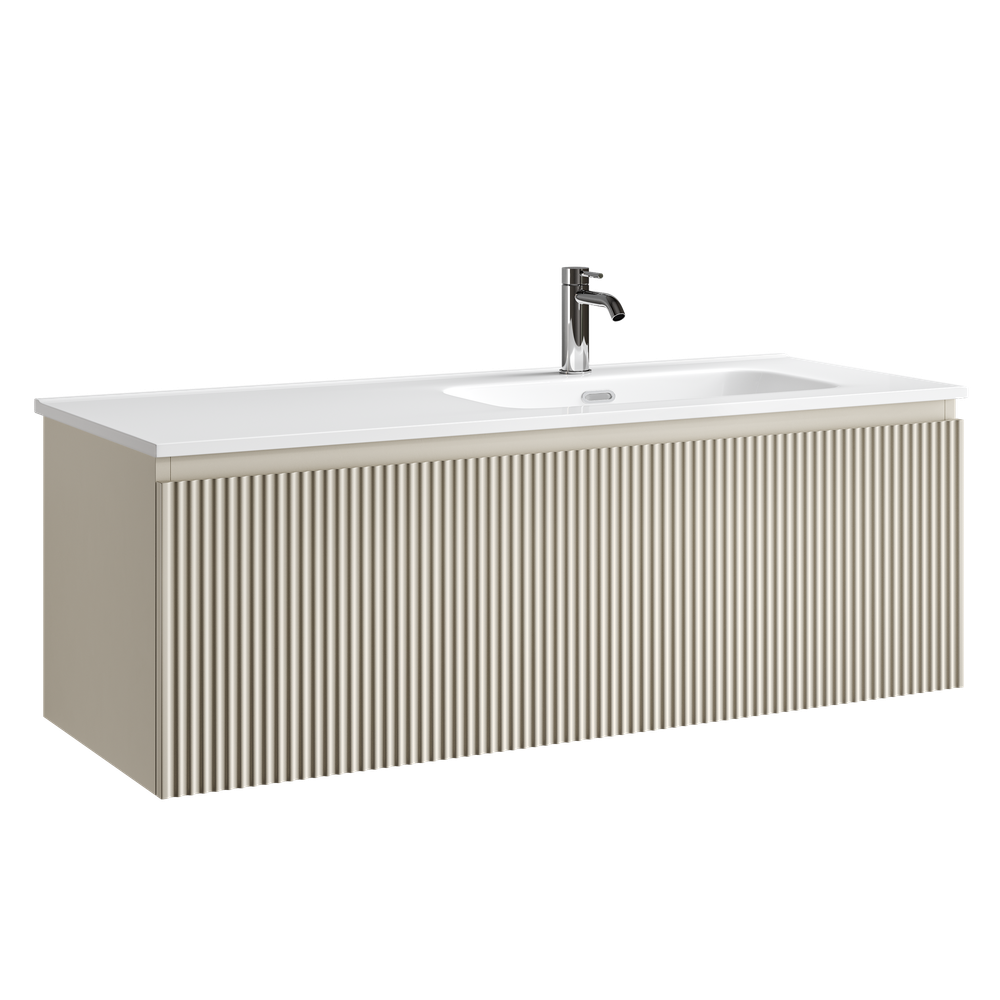 Тумба подвесная Sancos Snob R 1.0 с одним ящиком 1195х445х406, Beige Soft, SNR1.0120RCE