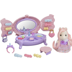 Sylvanian Families - Туалетные принадлежности с зеркалом + пони с розовыми волосами 5704 / артикул   5704  / GTIN 5054131057049