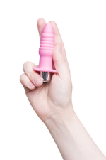 Анальная вибровтулка розовая 9 см