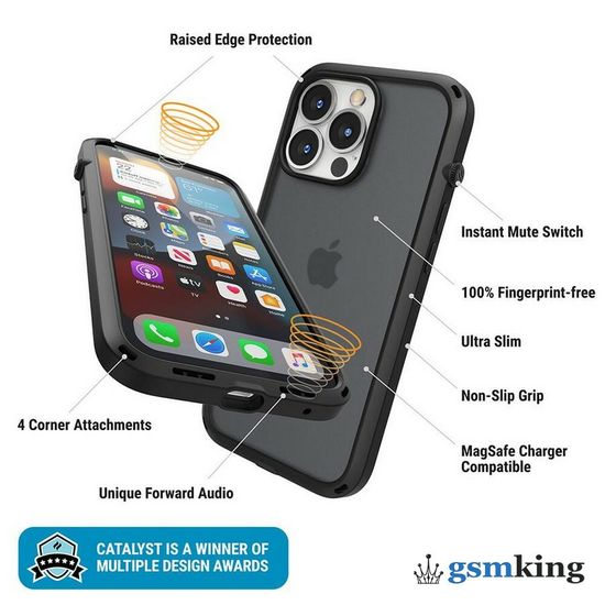 Catalyst Influence Impact Case for iPhone 13 Pro Stealth Black (Чёрный)