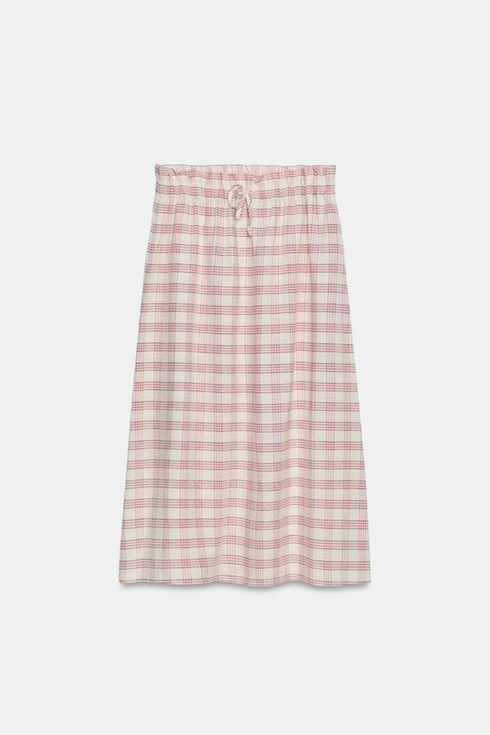 ZARA ЮБКА МИДИ В КЛЕТКУ — ZW COLLECTION, РАЗНОЦВЕТНЫЙ