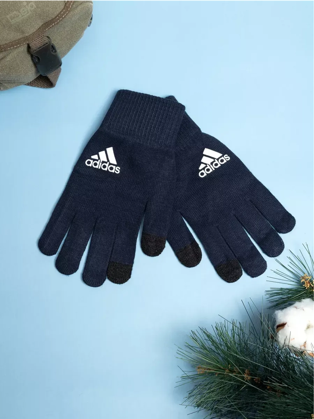 Перчатки зимние трикотажные тёплые сенсорные универсальные