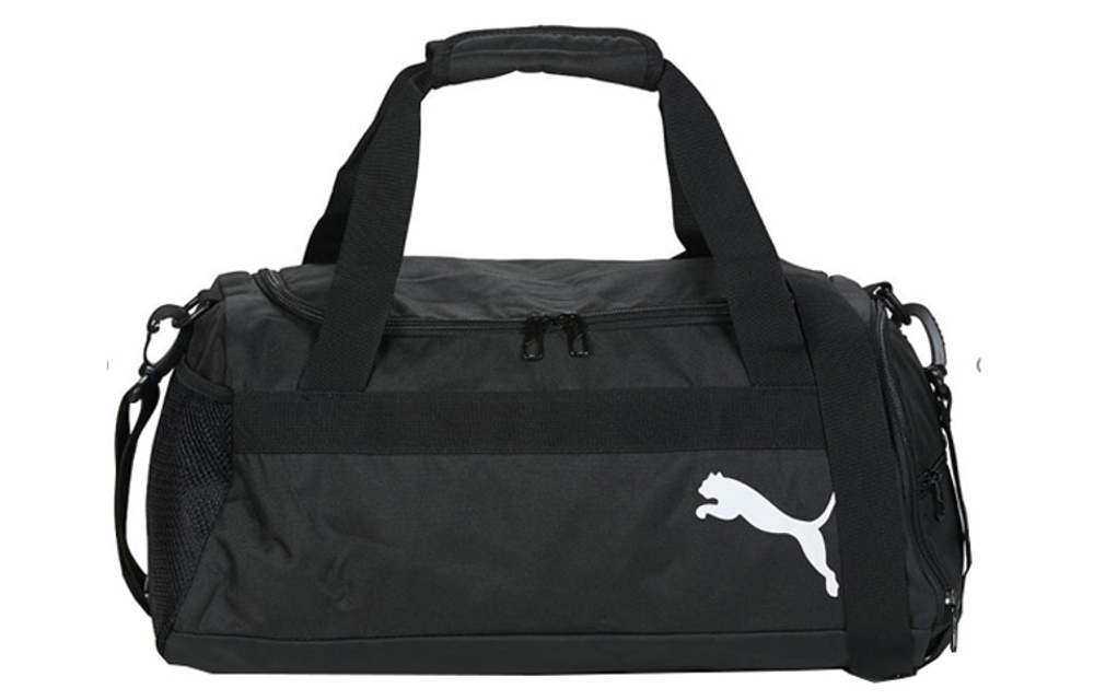 PUMA Polyester Handbag, Shoulder Bag, Gym Bag Unisex Pure Black