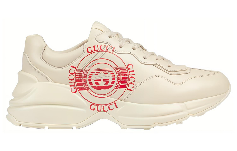 Gucci Wmns Rhyton "GUCCI Disk Print - Ivory" Women"s