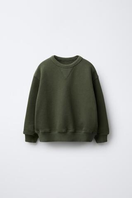 ZARA Х BENSIMON ® ТОЛСТОВКА С КРУГЛЫМ ВЫРЕЗОМ, ХАКИ