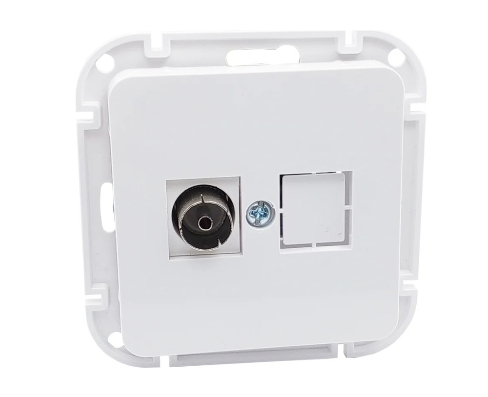 Розетка 1 местная TV Bylectrica АСТРУМ 16А б/з белая ТР-6541 IP20