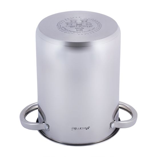 Кастрюля с сеткой для спаржи 4 л. Kamille KM-5850 из нержавеющей стали