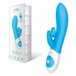 Голубой вибратор The Rabbit Company Kissing Rabbit TRC-015BLU
