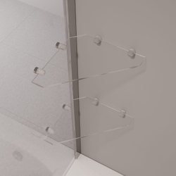 Шторка на ванну с полкой RGW SC-53