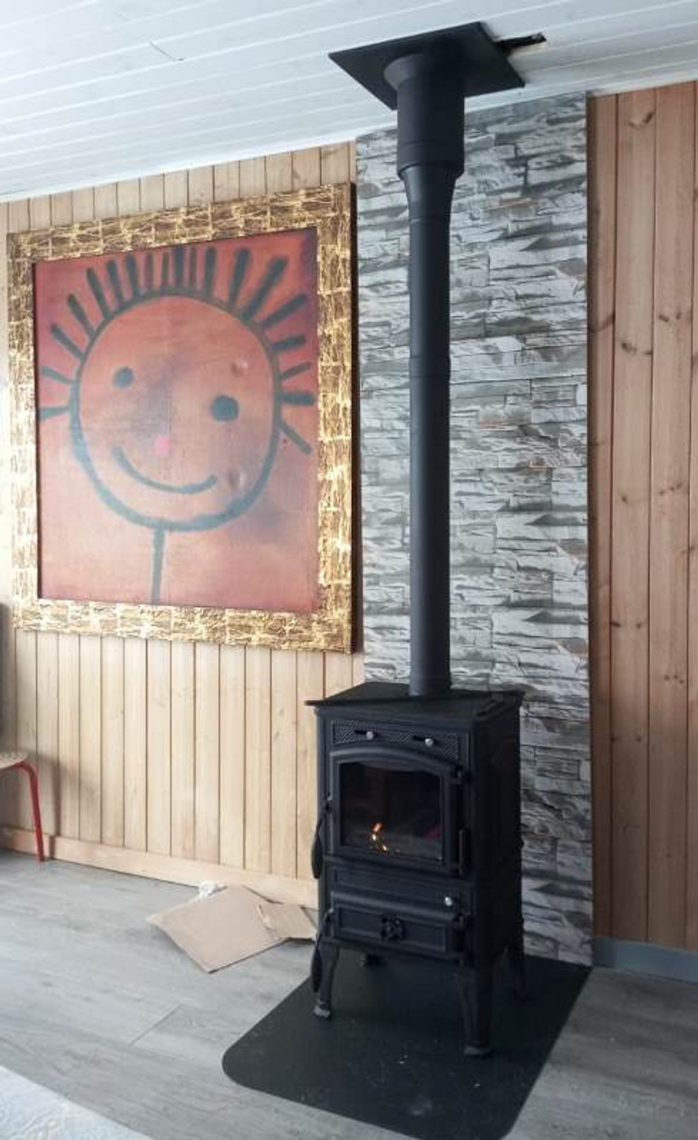 Дымоход через крышу Черного цвета ECOFLUE нерж 1 мм. AISI 430 базальт BLACK