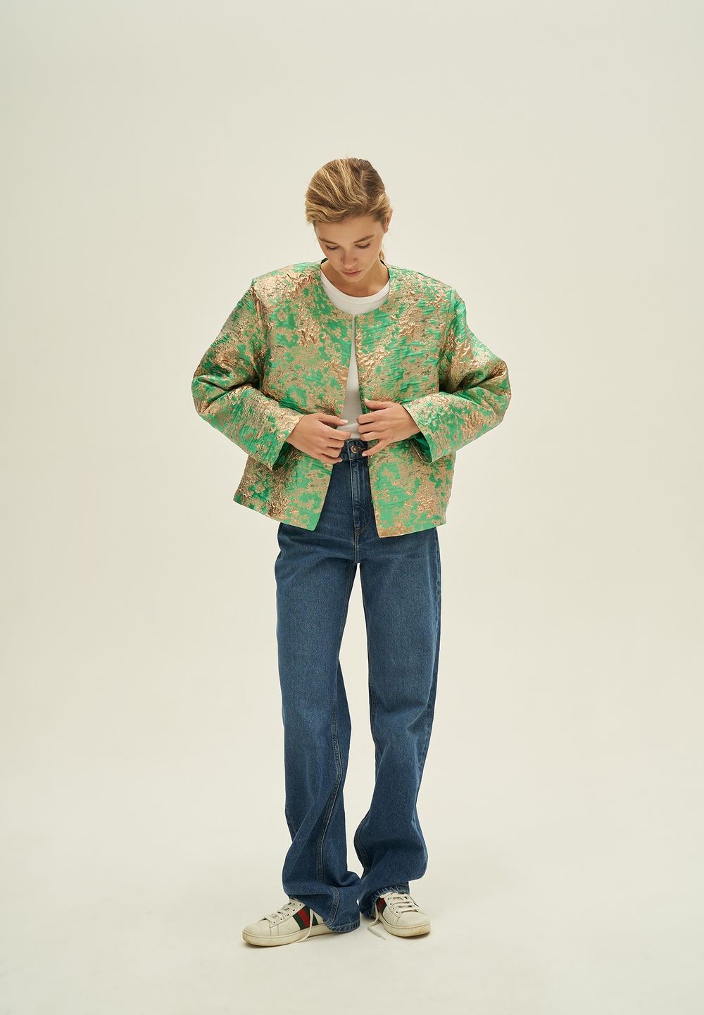 Oriental green jacket