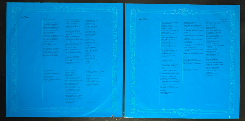 Donna Summer – Once Upon A Time 2LP (Германия 1977г.)