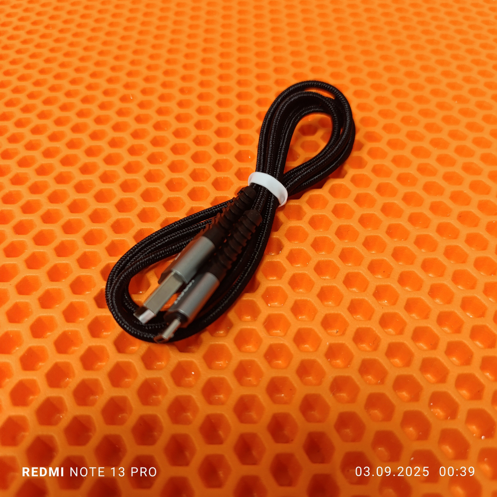 Кабель Hoco X38 Micro USB 2.4А черный 1 м