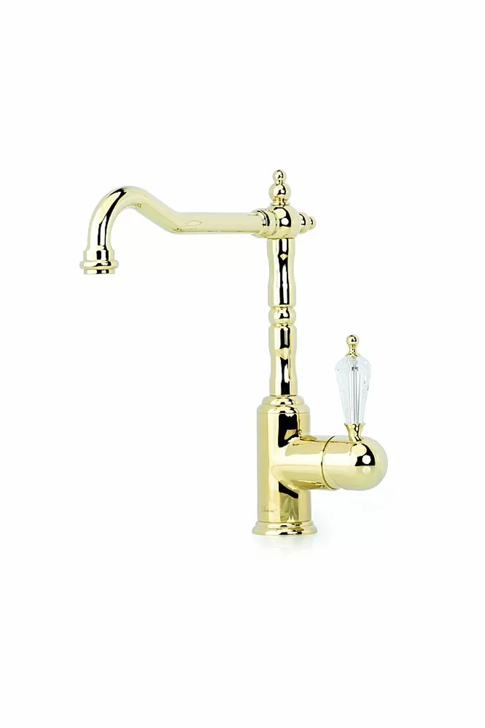 Смеситель для кухни Boheme Tradizionale Oro 102-SW золото/ручка с кристаллом Swarovski