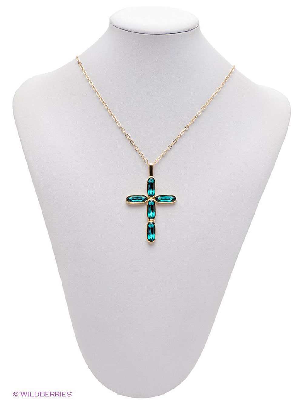 "Дилан" подвеска в золотом покрытии из коллекции "Милан" от Jenavi с замком карабин