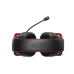 Проводные наушники полноразмерные игровые QCY Heroad VT200 PRO (черно-красные)