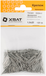 Гвозди финишные оцинкованные (РМ3) 1,6 х 20 (фасовка 120 гр.)