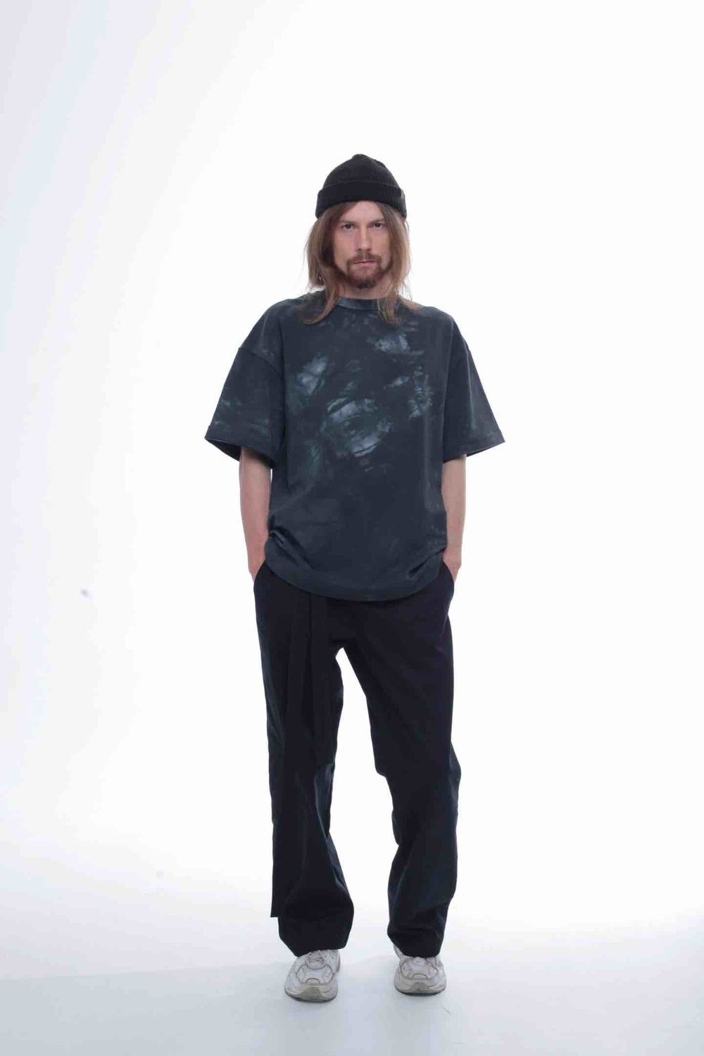 Футболка Tishi.Ti Ручного окраса графитовая