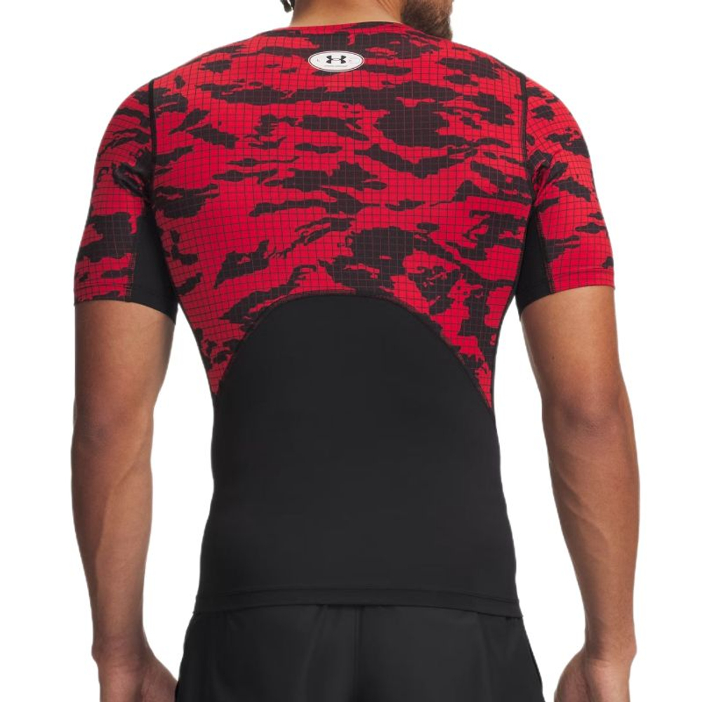 Теннисная футболка Under Armour HeatGear Printed - black/red/white