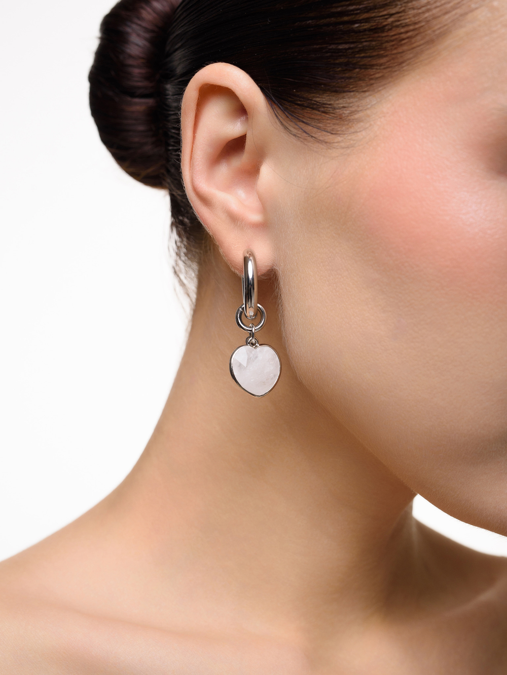 Серьги "Lovely" с горным хрусталем Silver