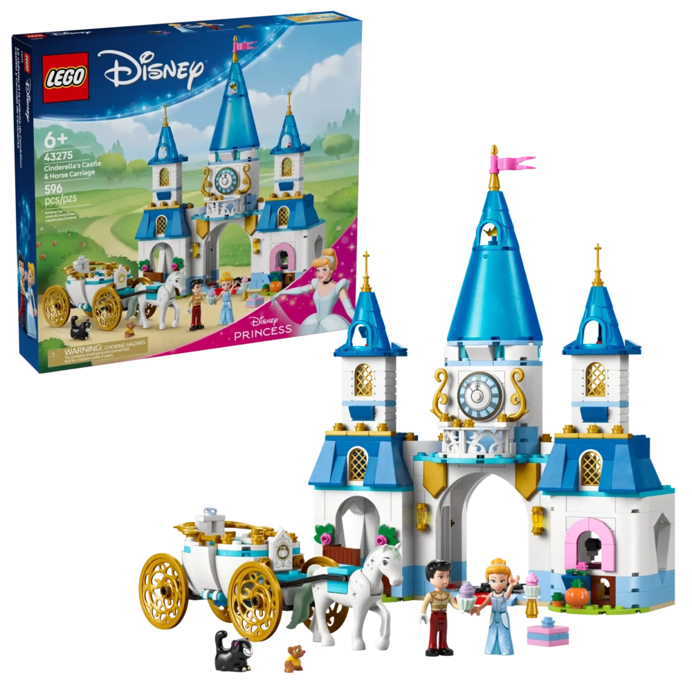 Конструктор LEGO Disney 43275 Замок Золушки и конная карета